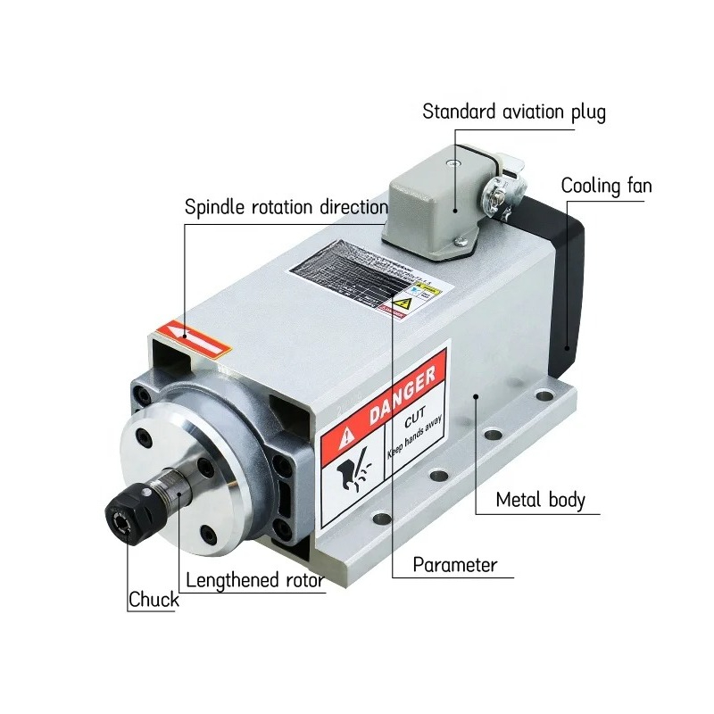 Milling Machine Spindle Motor  - Er20 Collet Chuck Spindle Motor 220V ulasan dan harga