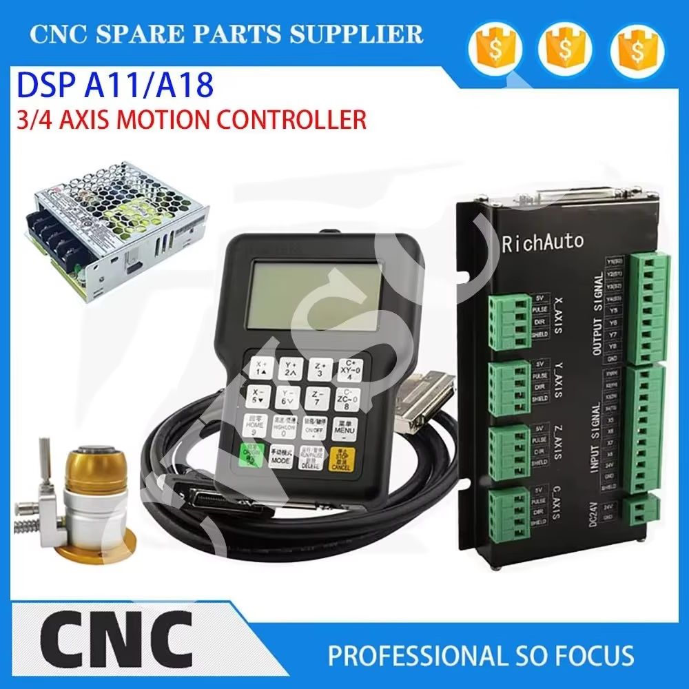 3-axis 4-axis CNC machine tool - Richauto A11 Dsp Controller 3 Axis ulasan dan harga