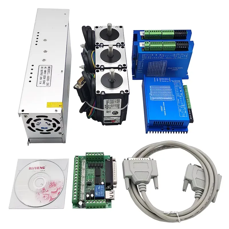 3 Axis 2N.m Nema23 CNC Kit Ser - Nema 23 Closed Loop Stepper Motor Driver Kit ulasan dan harga
