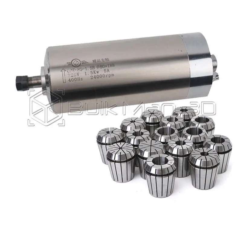 High Quality 2.2KW 220V/110V W - Er20 Collet Chuck Spindle Motor 220V ulasan dan harga