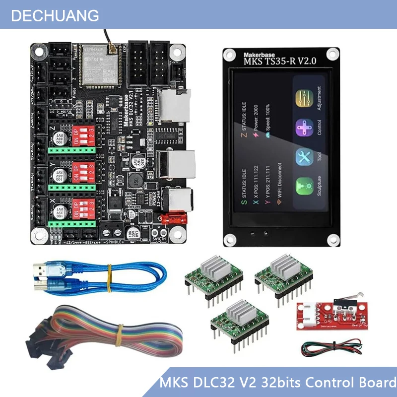 MKS DLC32 V2 GRBL Offline Wifi - Grbl 32 Bit Control Board Offline Display ulasan dan harga