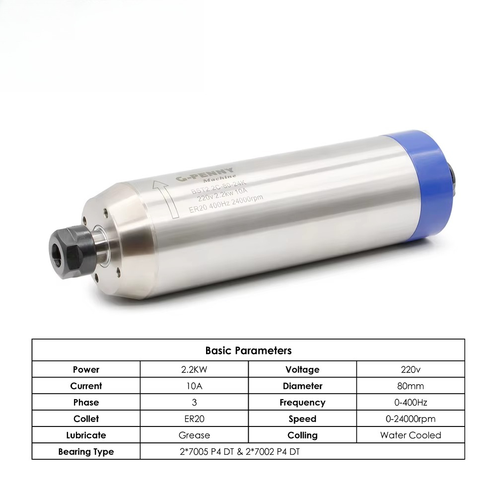2.2kW Water-Cooled Spindle Mot - 2.2Kw Water Cooled Spindle Kit Vfd ulasan dan harga