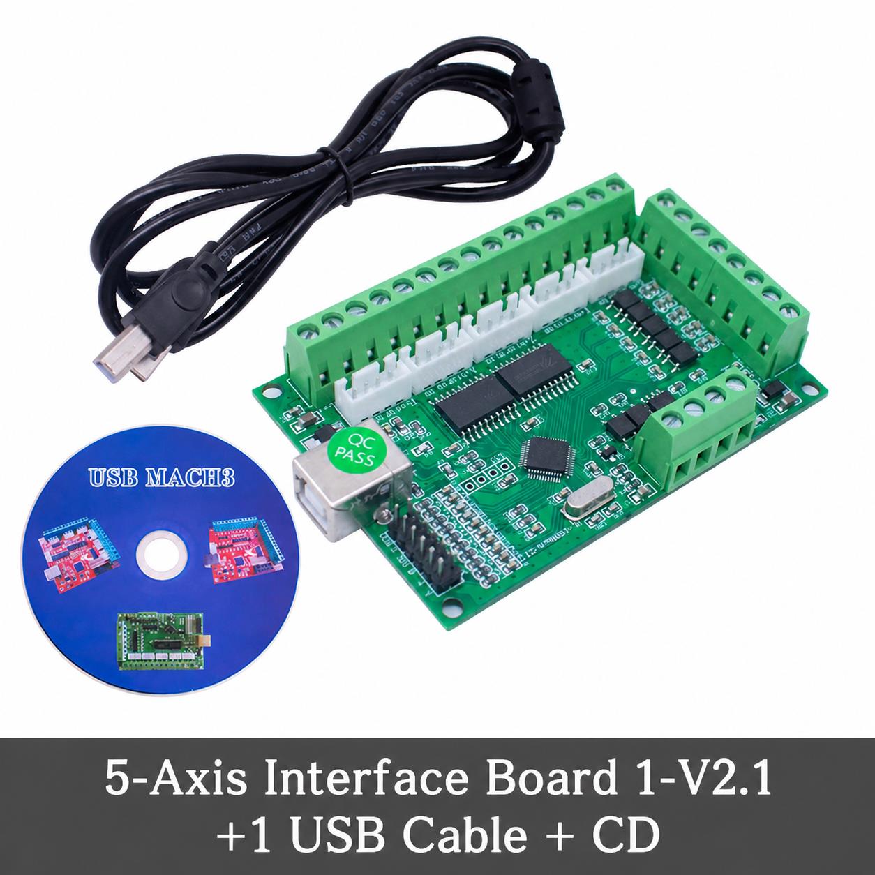 CNC MACH3 5 Axis Driver Board  - 5 Axis Cnc Breakout Board Interface Mach3 ulasan dan harga